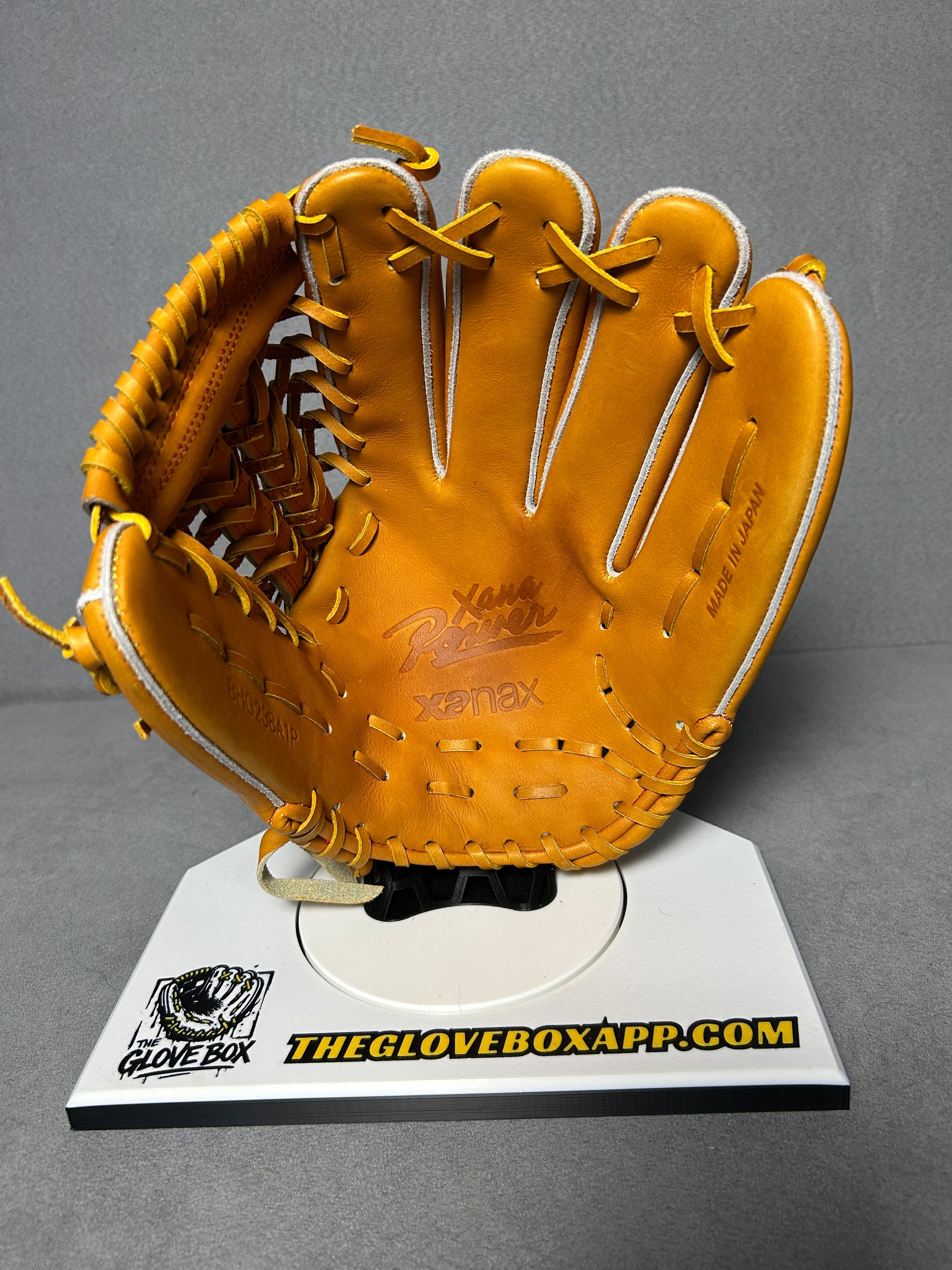Xanax Xanapower BHG23BA1P Hardball Baseball Glove - Premium Japanese Steerhide, Size 8 (Pitcher/Infielder All-Round) - Yellow
