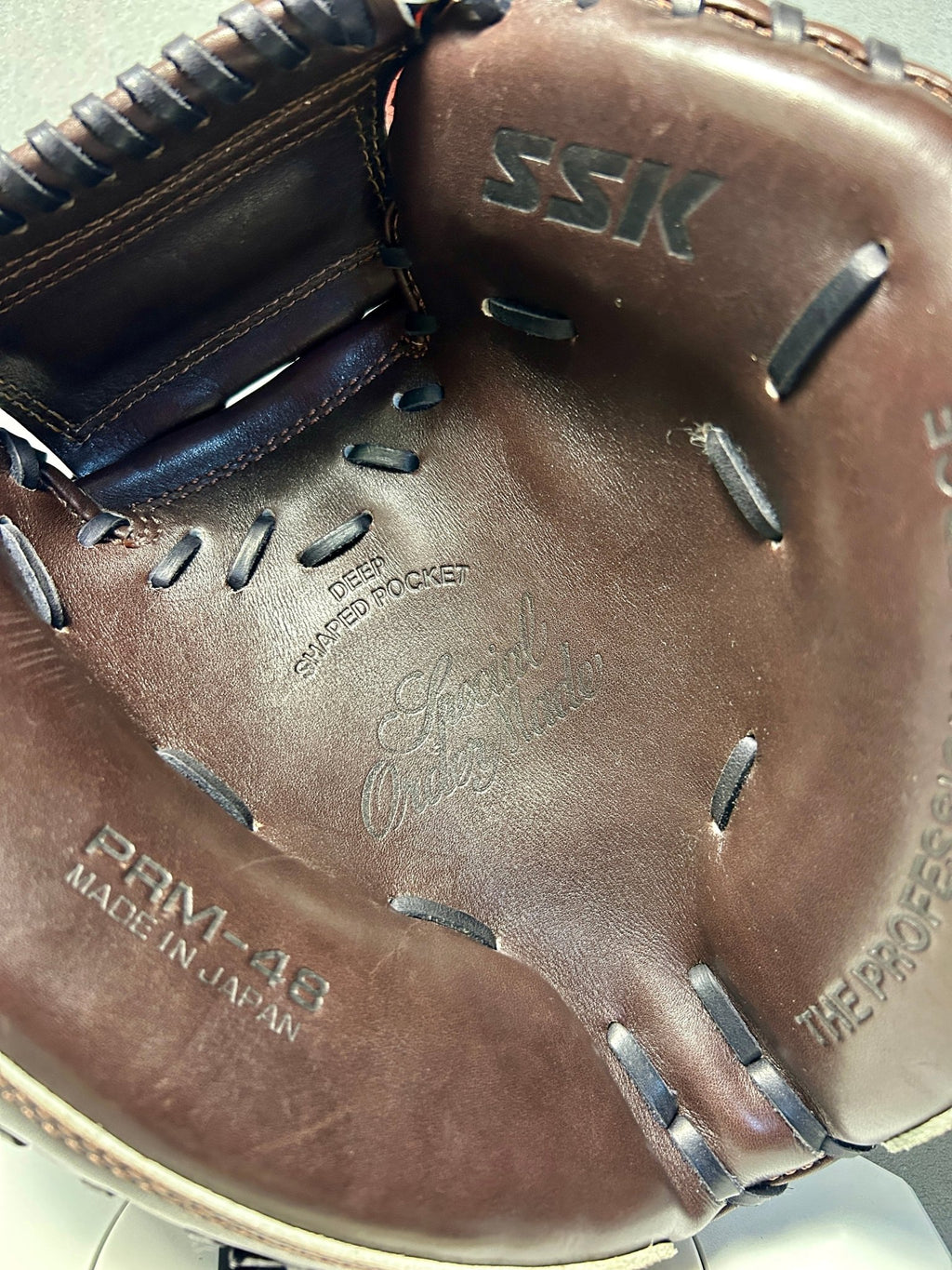 SSK PRM-48 Special Order Catcher’s Mitt | Made in Japan | Approx. 33" | RHT - The Glove Box