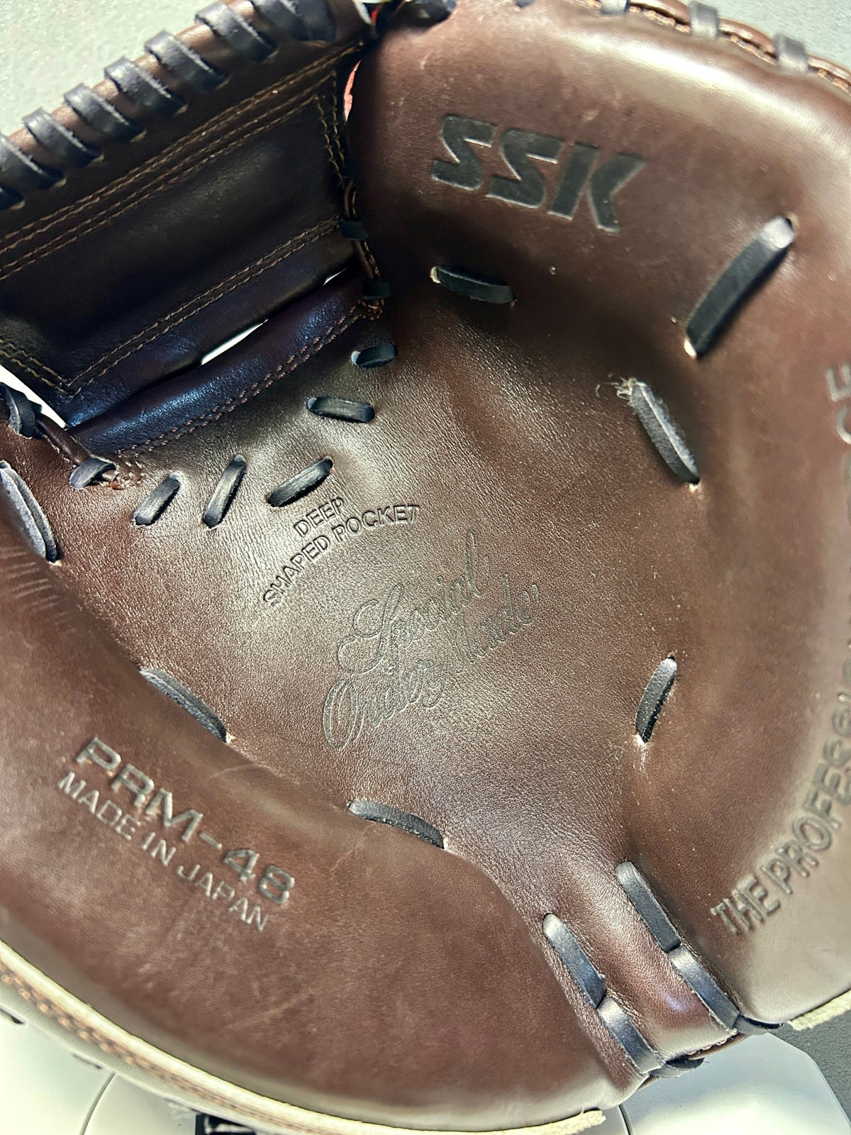 SSK PRM-48 Special Order Catcher’s Mitt | Made in Japan | Approx. 33" | RHT - The Glove Box