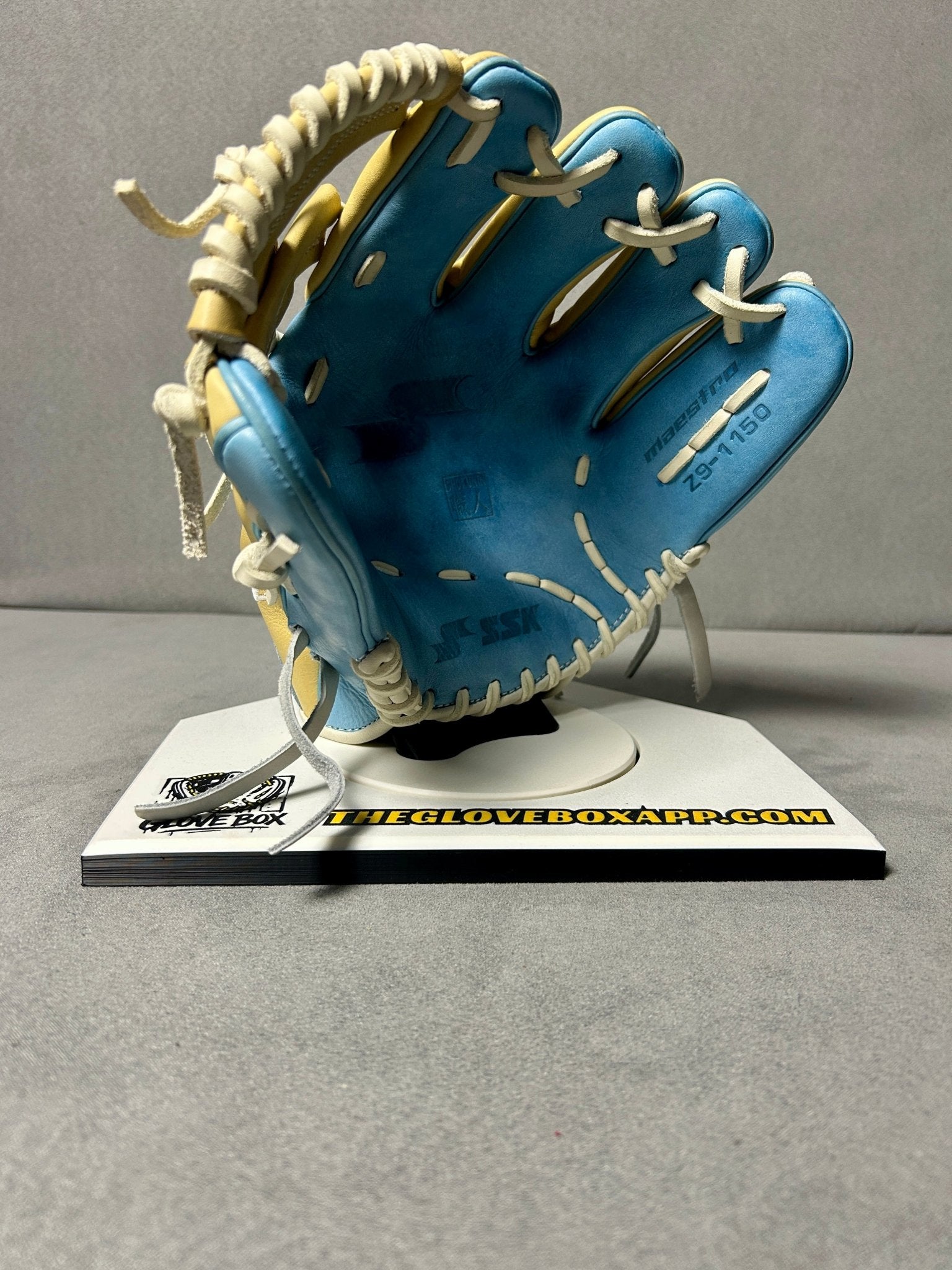 SSK Z9 Maestro 11.5" Infield Baseball Glove – Camel/Teal/White - The Glove Box